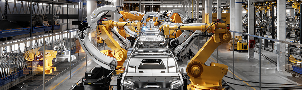 Produktionsfläche Automobilindustrie - EDI in der Automotive-Branche